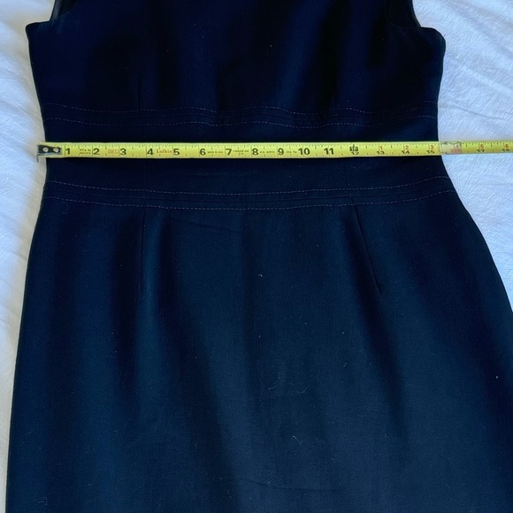 Designer FRANCO MIRABELLI CLASSIC LITTLE BLACK DRESS OFFICE EVENING SIZE 6 lined - Picture 9 of 11